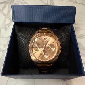 Coach Boyfriend 38 mm Rose Gold Plated Multifuntion Watch. Retail: $250